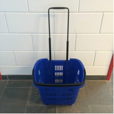 Winkelmandje blauw 34 liter 